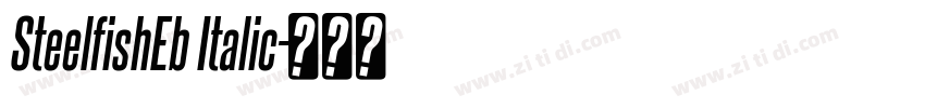 SteelfishEb Italic字体转换